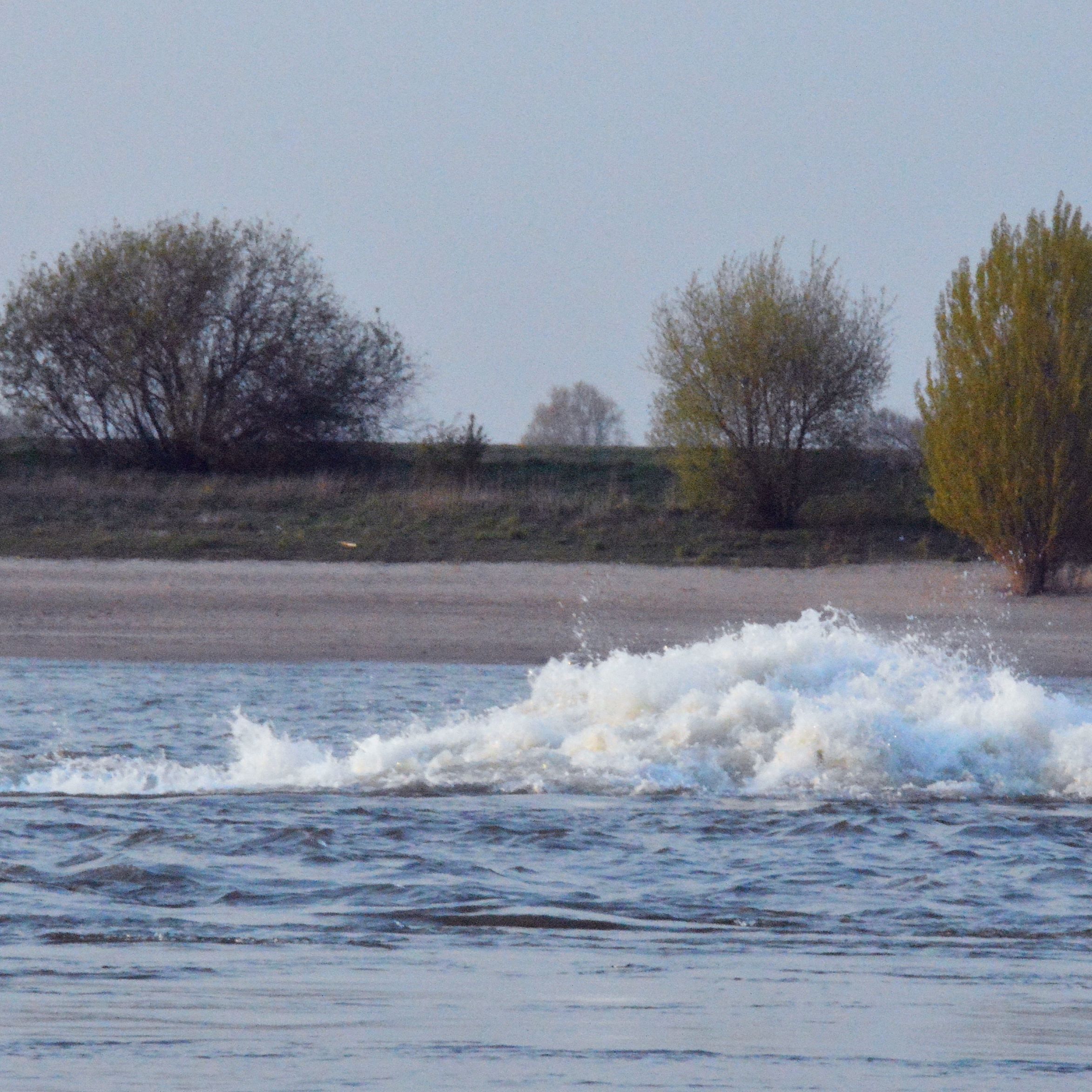 Golf in een rivier